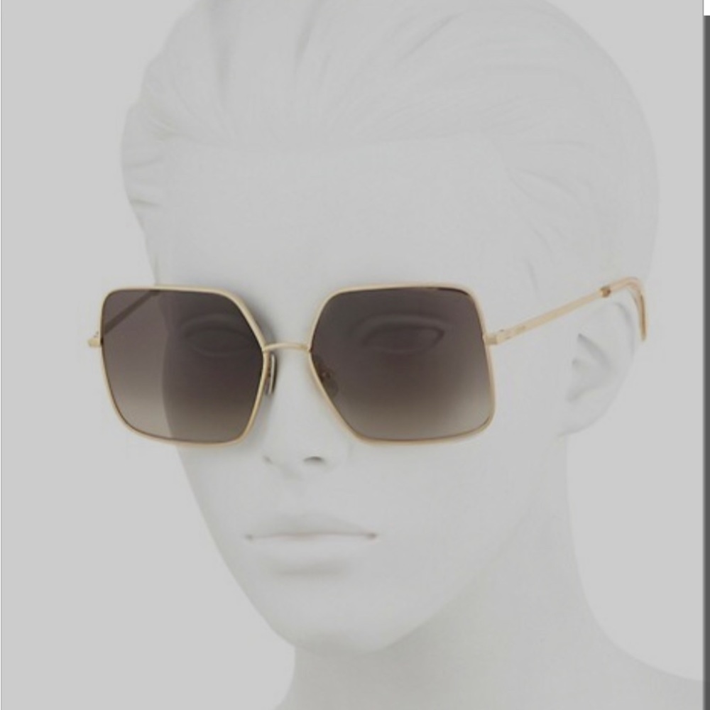 Celine Square Gradient Metal Sunglasses